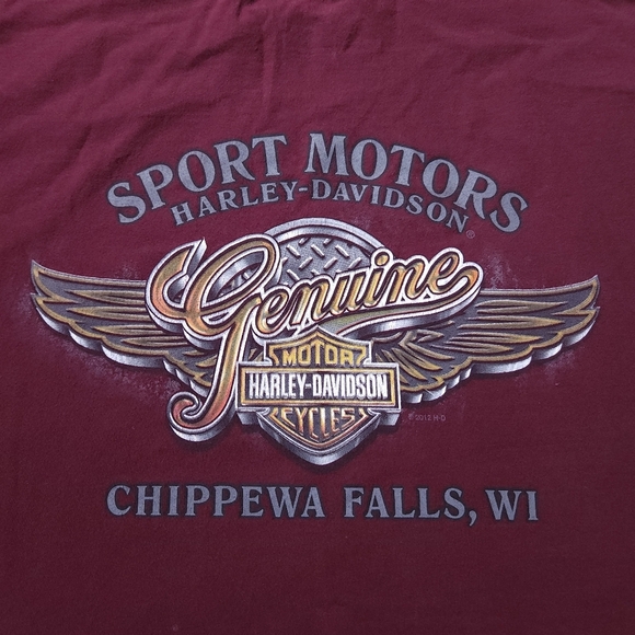 2010s Y2K Harley Davidson Motorcycles  Men's SZ XL Biker TShirt - Picture 4 of 7